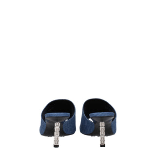 Givenchy Blue Fabric Platforms