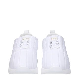 Burberry White Leather Sneakers
