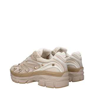 Valentino Garavani Beige Fabric Low Tops