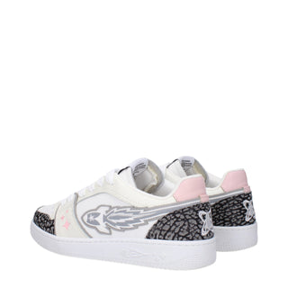 Enterprise Japan White Leather Athletic Sneakers