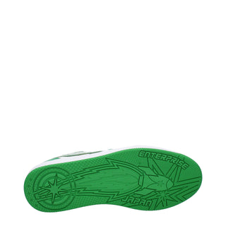 Enterprise Japan Green Leather Low Tops