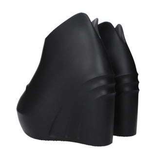 Givenchy Black Cotton Wedges Sandals