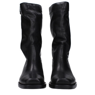 Isabel Marant Black Leather Ankle Boots