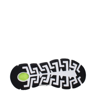 Versace Gray Fabric Athletic Sneakers