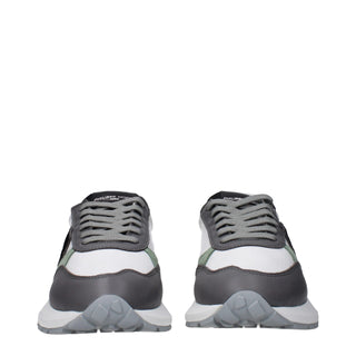Philippe Model White Fabric Low Tops