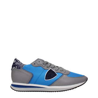 Philippe Model Blue Fabric Low Tops