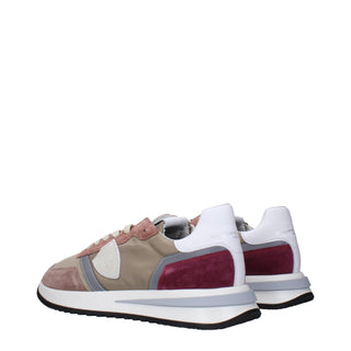 Philippe Model Beige Fabric Low Tops