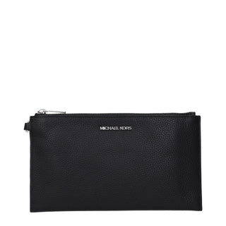 Michael Kors Black Leather Clutch Bags