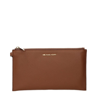 Michael Kors Brown Leather Clutch Bags