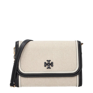 Tory Burch Beige Fabric Clutch Bags