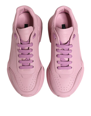 Dolce & Gabbana Pink Leather Daymaster Low Top Sneakers Shoes