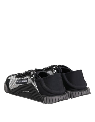 Dolce & Gabbana Multicolor Lace Up Low Top NS1 Sneakers Shoes