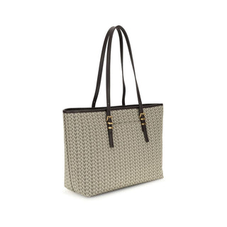 Michael Kors Quinn large jacquard logo Tote Bag