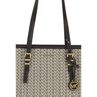 Michael Kors Quinn large jacquard logo Tote Bag