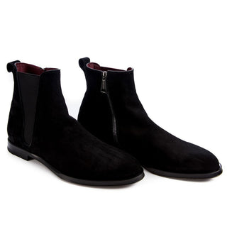 Dolce & Gabbana Black Calfskin Men Ankle Boot