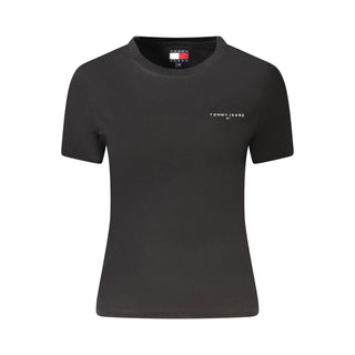 Tommy Hilfiger Black Cotton Women T-Shirt