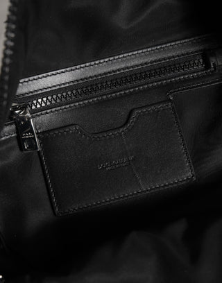 Dolce & Gabbana White DG Stars Print Nylon Travel Backpack Bag