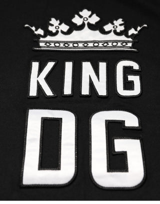 Dolce & Gabbana Black DG King Crown Cotton Crew Neck T-shirt