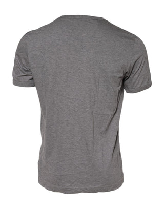 Dolce & Gabbana Gray #DGFamily Cotton Crew Neck T-shirt