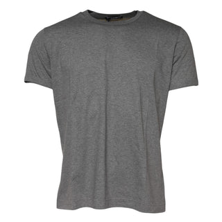 Dolce & Gabbana Gray Cotton Crew Neck Short Sleeves T-shirt