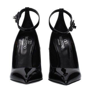 Valentino Garavani Black Leather Platforms Pumps