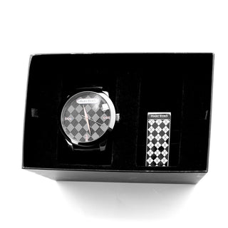 Marc Ecko Black Leather Watch