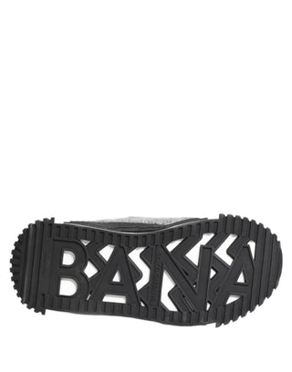 Dolce & Gabbana Black Gray NS1 Low Top Sneakers Shoes