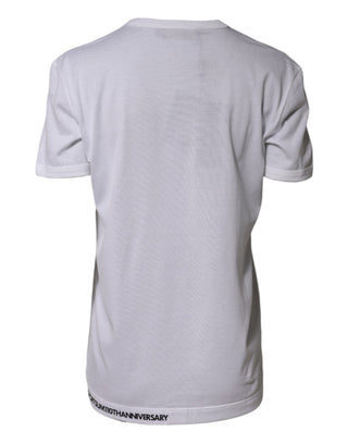 Dolce & Gabbana White DG Loves Moscow Cotton Crew Neck T-shirt