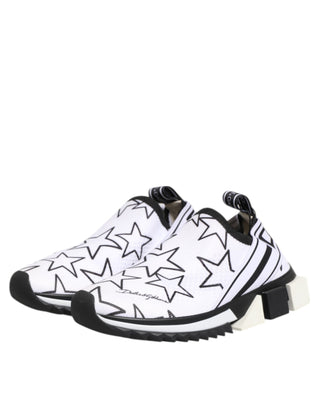 Dolce & Gabbana White Stars Sorrento Low Top Sneakers Shoes