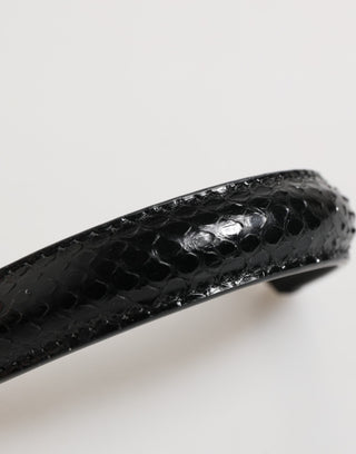 Dolce & Gabbana Black Small Ayers Leather Bag Handle Women Shoulder Strap