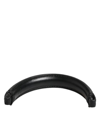 Dolce & Gabbana Black Small Ayers Leather Bag Handle Women Shoulder Strap