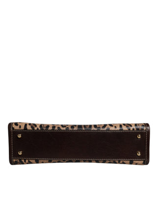 Dolce & Gabbana Multicolor Leopard Shopping Tote Shoulder WomenBorse Bag