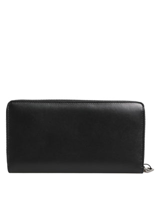 Dolce & Gabbana Black Brown Exotic Leather Men Continental Clutch Wallet