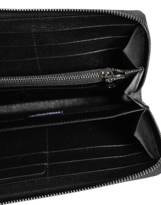 Dolce & Gabbana Multicolor Camouflage Logo Zip Around Continental Wallet