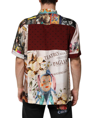 Dolce & Gabbana Multicolor Shell Print Hawaii Casual Shirt