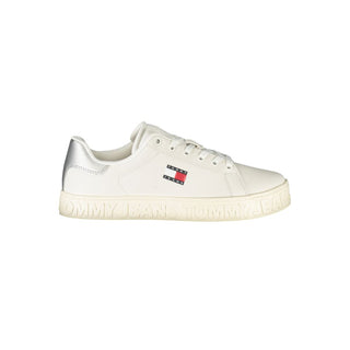 Tommy Hilfiger White Leather Women Sneaker