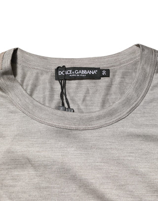 Dolce & Gabbana Beige Hazelnut Cotton Shortsleeve Shirt T-shirt