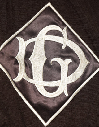 Dolce & Gabbana Brown Wool Logo Embroidered Men Polo T-shirt