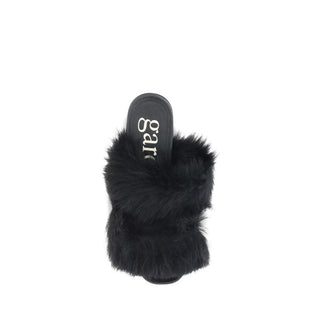 Pedro García Fur-trimmed mules Sandals