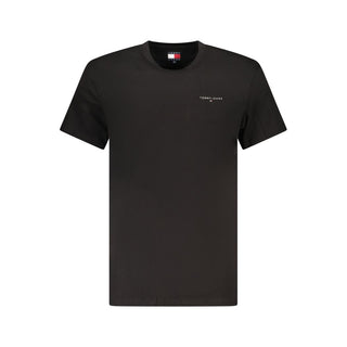 Tommy Hilfiger Black Cotton Men T-Shirt