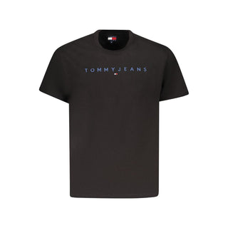 Tommy Hilfiger Black Cotton Men T-Shirt