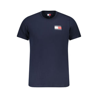 Tommy Hilfiger Blue Cotton Men T-Shirt