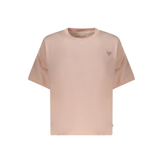 Guess Jeans Pink Cotton Women T-Shirt