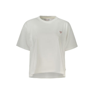Guess Jeans White Cotton Women T-Shirt