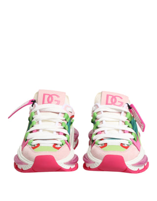 Dolce & Gabbana Multicolor Leather Airmaster Low Top Sneaker Shoes