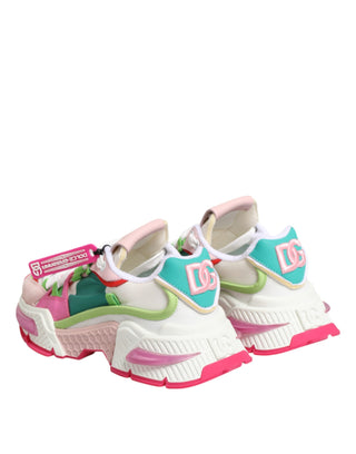 Dolce & Gabbana Multicolor Leather Airmaster Low Top Sneaker Shoes
