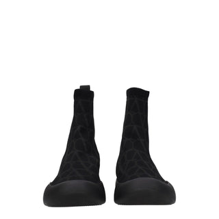 Valentino Garavani Black Fabric High Tops