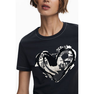 Desigual Black Cotton Women T-Shirt