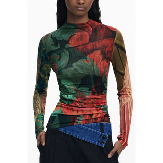 Desigual Green Viscose Women Sweater