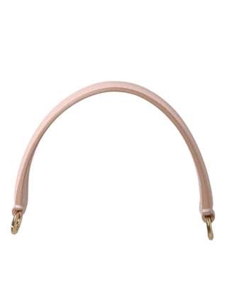 Dolce & Gabbana Strap Pink Leather Gold Tone Big Bag Handle Shoulder Strap